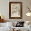 Art mural Mid-Century moderne en tissu pour le salon-234695842