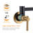 Brass Wall Mounted Two-Handle Pot Filler Kitchen Faucet with Double Joint Swing Arm-93620192