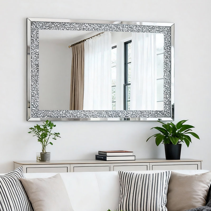 Miroir de salle de bain Cadeshia, 47,2 po x 31,5 po