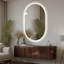 Miroir mural de salle de bain/de salon de coiffure avec écran tactile DEL antibuée de 48 x 30 pouces