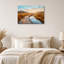 «Winding Wooden Boardwalk travers Marsh at Sunset», art mural sur toile-636632918
