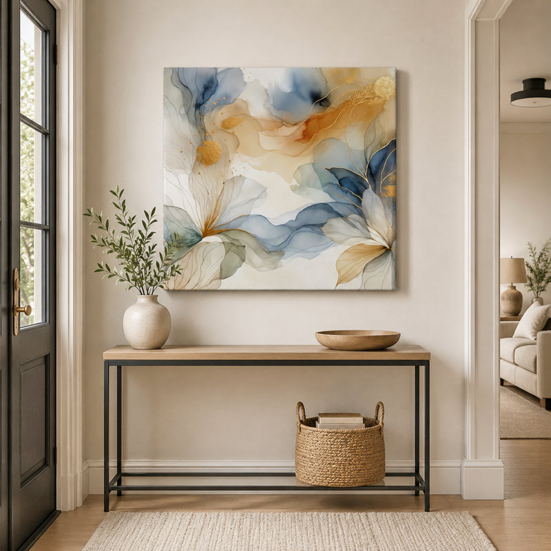 Sur toile, H 30 po x l 30 po x P 1,5 po