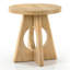 Table de bout à piédestal Blitar avec découpe et forme en croix-1785613884