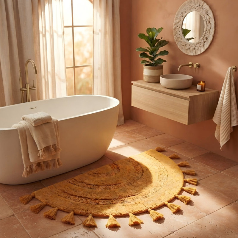 Tapis de bain Boho