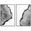 «Black and White Trunk Trees Ring Linton Art Print Nature Stump», reproduction d'art sur toile, 2 pièces-92285401-92285400