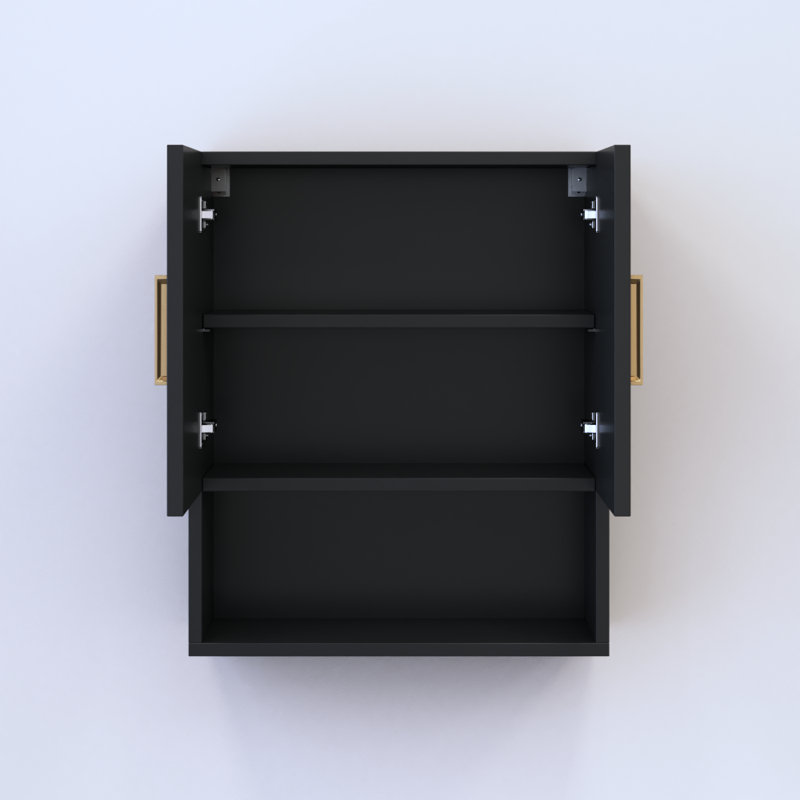 Madera 07 Over the Toilet Cabinet, Black