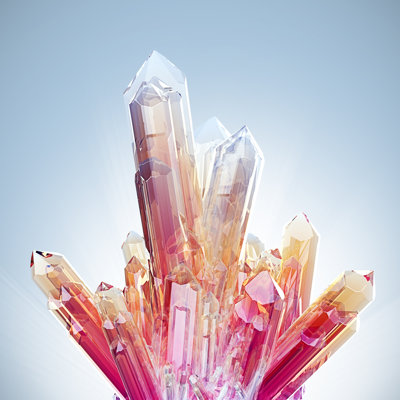 " Red Crystal Gemstone "