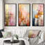 «Allure Boho Chic In Vintage Pink Gold», 3 pièces sur toile-921151930-921151922