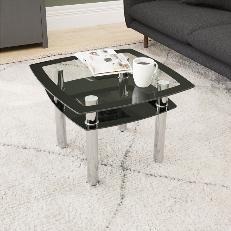 Maroney Glass Top End Table