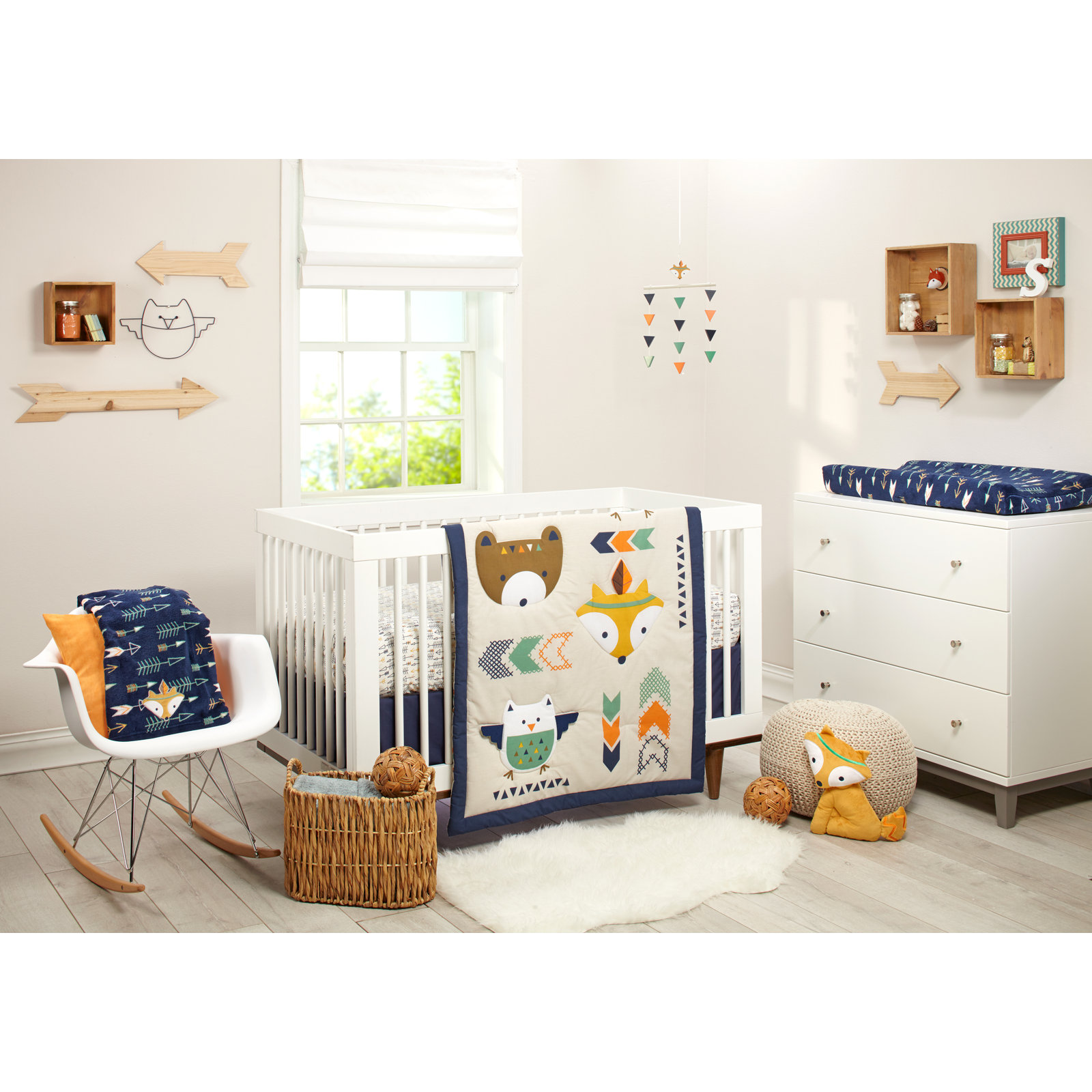Stesha 5 - Piece Crib Bedding Set