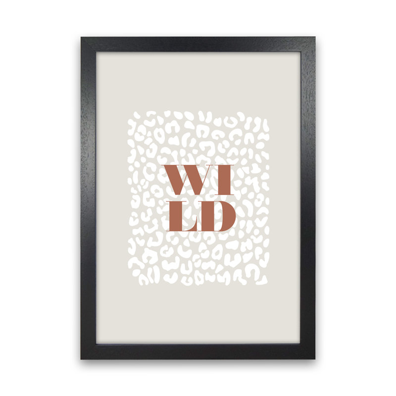 Wild - Print, Black Frame, 33.7cm H x 25cm W x 3cm D