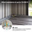 6 pi L 4 pi. D Remise de rangement verticale en métal-90954403