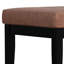 Petit banc de repose-pieds capitonné en cuir végétalien l 26 po Lacey
