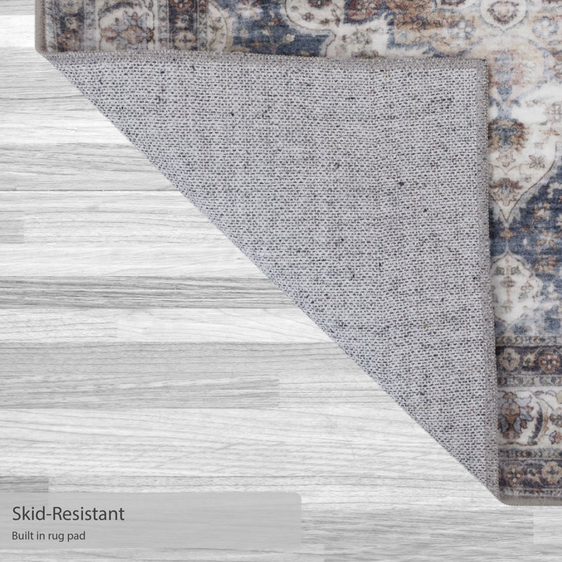 Jean Pierre New York Palma Machine Washable Dream Mink Printed Chenille Rugs, Rectangle 5' x 7'