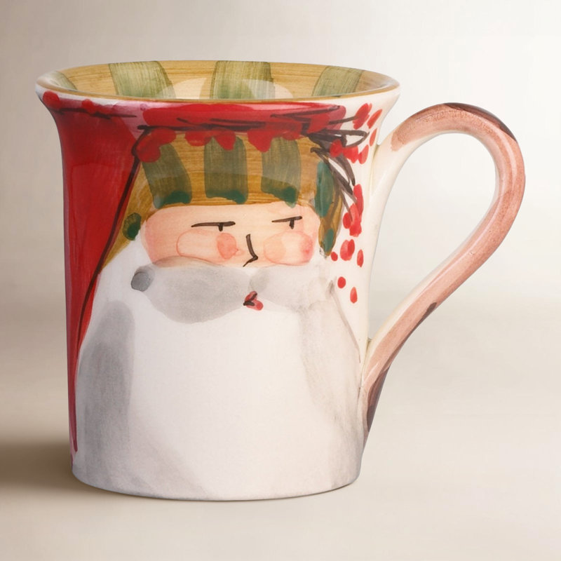 Old St. Nick Earthenware Coffee Mug