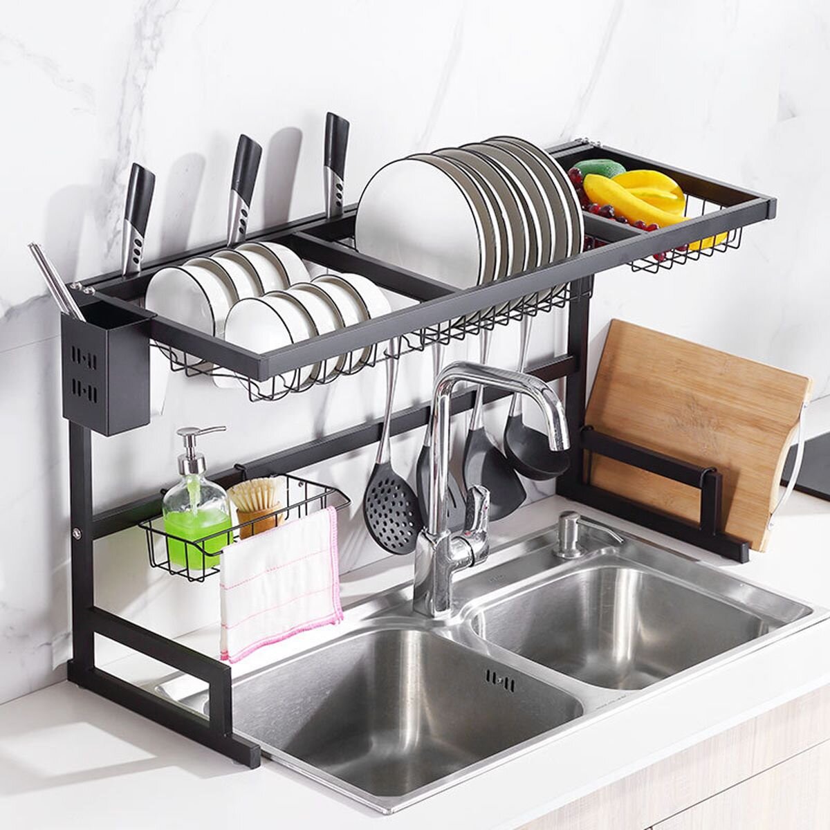 WOODYHOME Stainless Steel Dish Rack | Wayfair