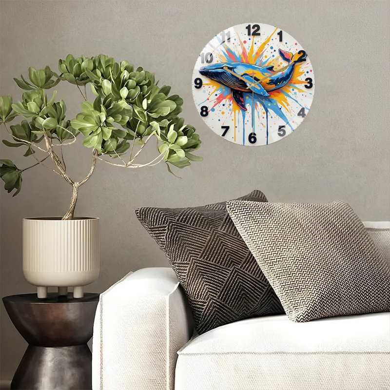 Horloge murale Whale