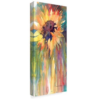 Wrapped Canvas Wall Art - Annelein Beukenkamp 'Rays Of Sun' Wall Art for Living Room, Bedroom, or Office Décor - 8x19