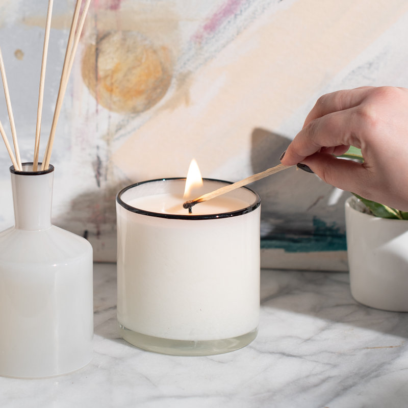 House & Home Champagne Scented Jar Candle, 4" H x 4" W x 4" D