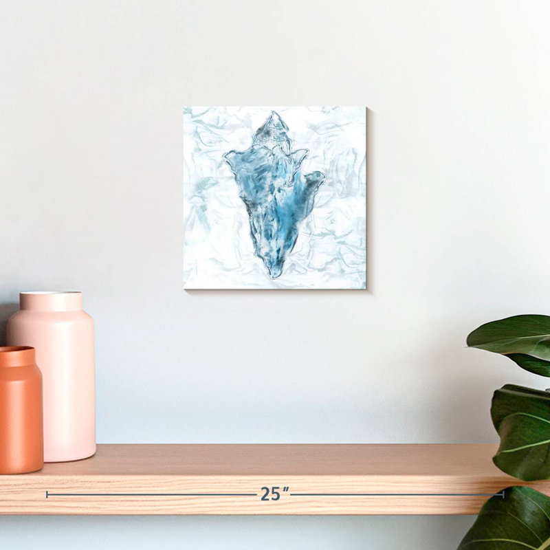 Aletra Blue Marble Coast Shell, 10" H x 10" W