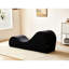 Chaise longue Relax, conception ergonomique, noyau en mousse haute, housse amovible noire lavable avec fonctionnalité, mousse, housse lavable à la machine,-130794290