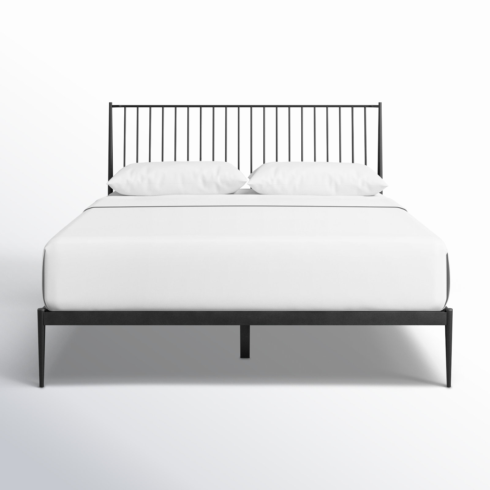 Aston Spindle Bed, Black, Queen