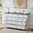 Farmhouse 55 '' W 8 Drawer Dresser for Bedroom, Wood Rustic Chest of Drawers, Closet Storage-59774808