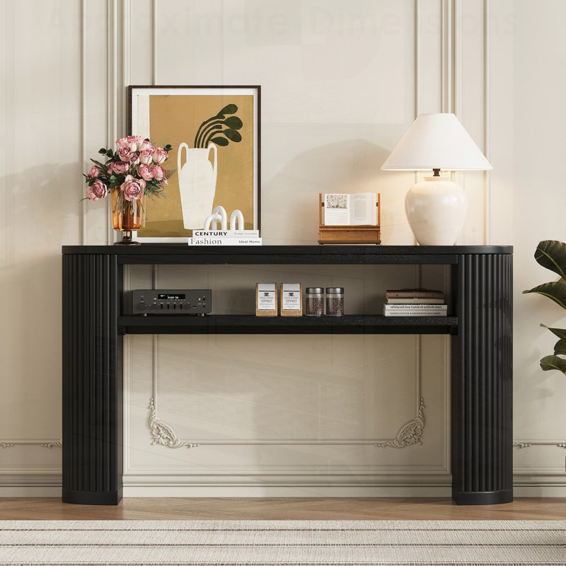 Console Rustic, Noir, Noir, Noir