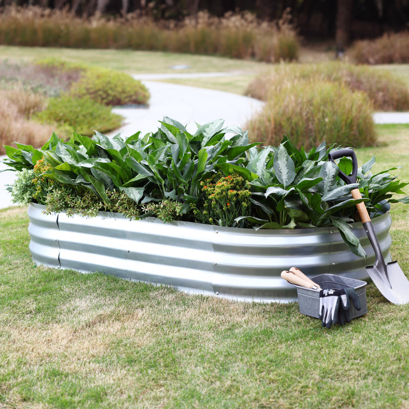 Joylynne Metal Raised Garden Bed