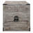 20" Gray Solid Wood Square End Table