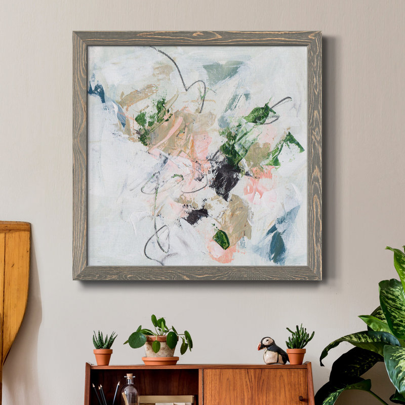 " Approaching Spring IV ", 27.5" H x 27.5" W x 1.5" D, Gray
