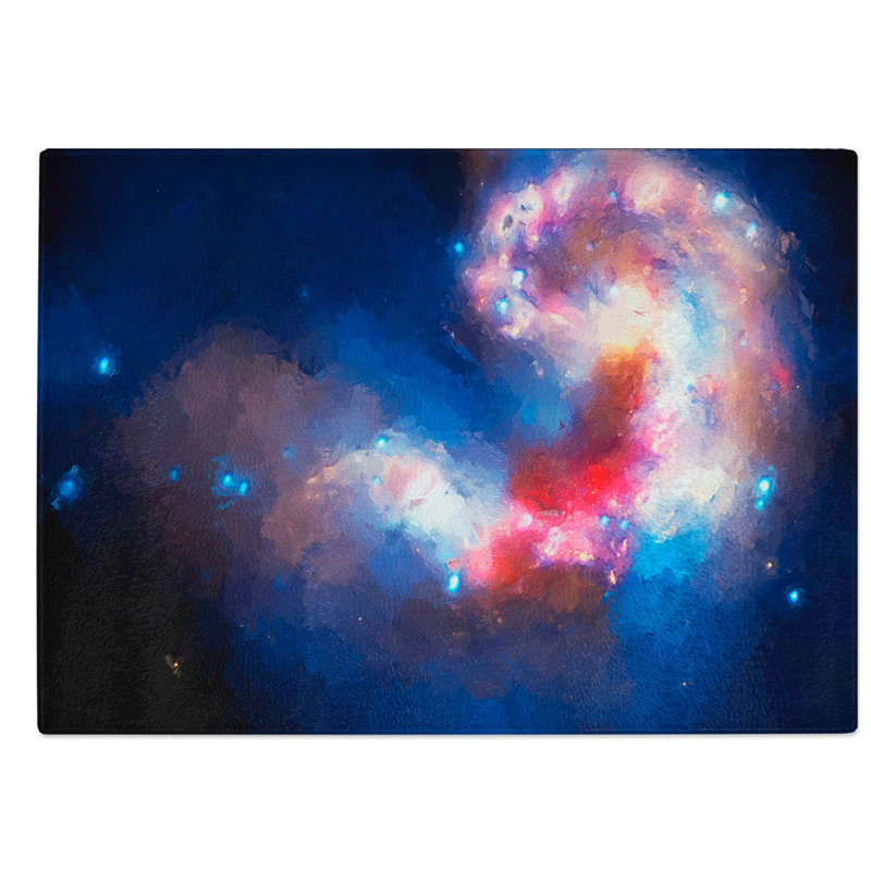 Tempered Glass Universe in Abstract Vol.25 Chopping Board, 39 cm W x 28.5 cm L