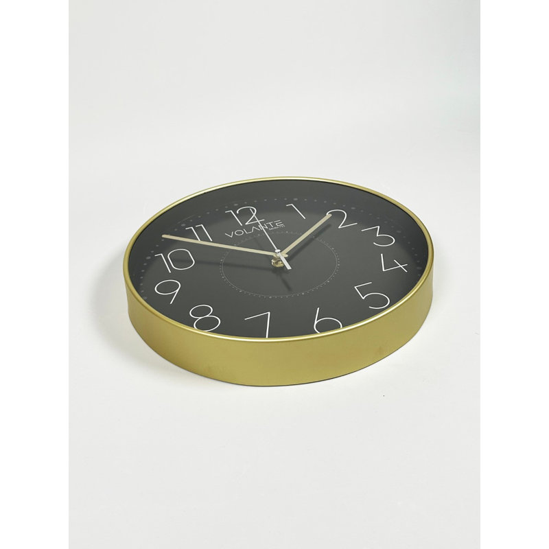 Angelysse Wall Clock, Gold