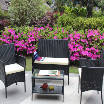 Ensemble de 4 chaises de patio pour l'extérieur