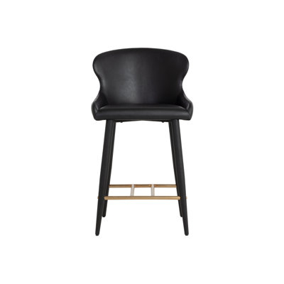 EVORA Upholstered Stool with Metal Frame