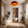 Mid Century Modern Ceiling Light 3 Layer Glass Shade