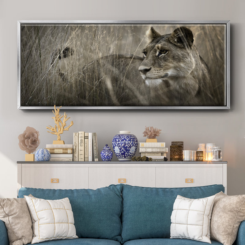 Tall Grass Alpha - toile avec cadre, H 20 po x l 50 po