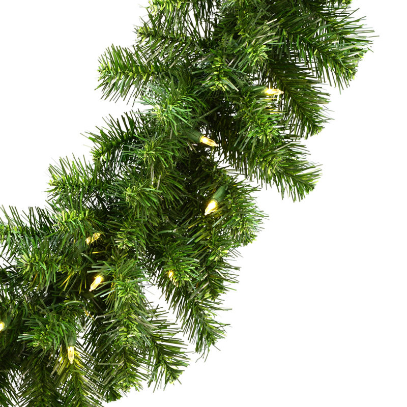 Alanny 108'' in. Lighted Faux Mixed Assortment Garland