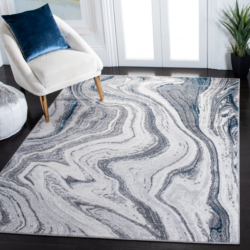 Aimon Abstract Area Rug, Runner 61 x 213 cm