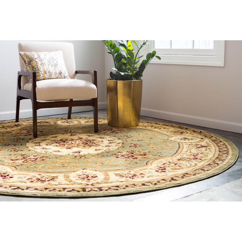 Aracelia Oriental Indoor Rug, Round 6'1"