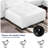 Bendire 85" Sold Wood Leather Sofa With Ottoman (Wheels)-1203438470