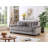Full 82.7'' Wide Velvet Biscuit Back Convertible Sofa with Storage-1387275200-1387275211