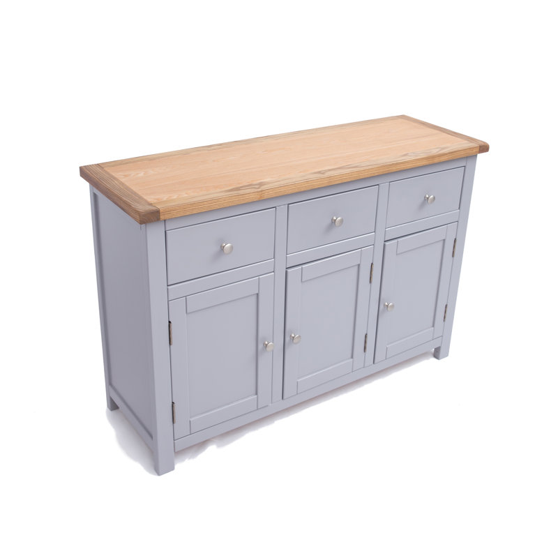 Mellor 120cm Sideboard, Grey/Satin Chrome