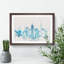 Manhattan New York Skyline Watercolour - Picture Frame Graphic Art Print-56738986-56738989