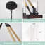 8-Light Faux Wood Kitchen Island Chandelier