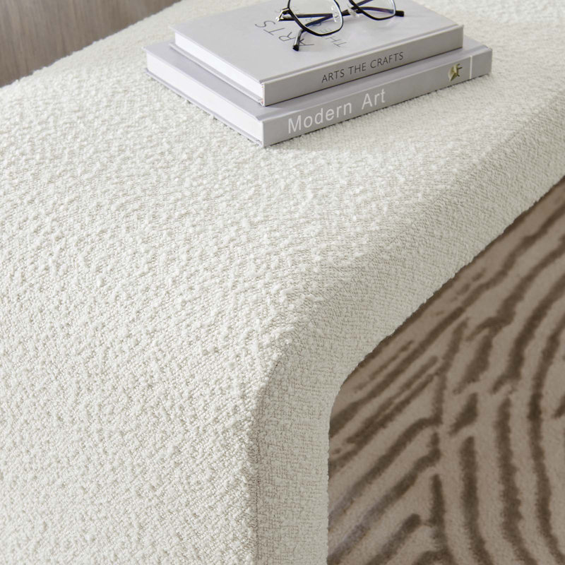 Banc rembourré Modway Simba Revolution Performance Fabrics®, Blanc