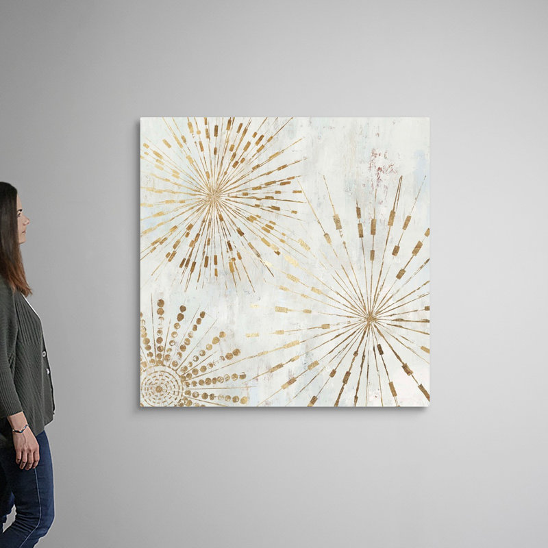 Golden Stars I par Tom Reeves - reproduction d'art sur toile, H 48 po x l 48 po x P 1,25 po, Toile tendue