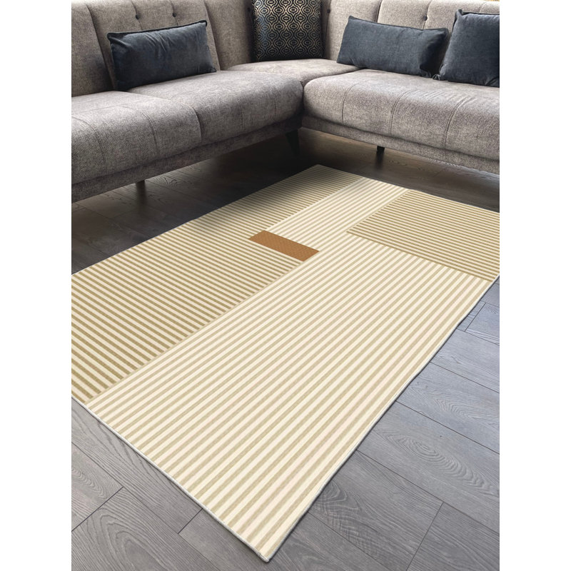 Tapis en coton Dayanara, Tapis de couloir 2 pi 7 po x 5 pi 11 po