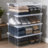 Sorbus Clear Underbed Storage Bins With Lids And Handles 40qt Capacity Organizer Boxes, Set of 4-567138114
