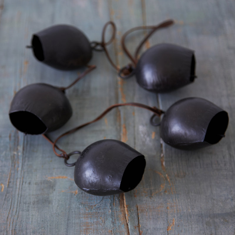 Black Iron Cow Bell Hanging